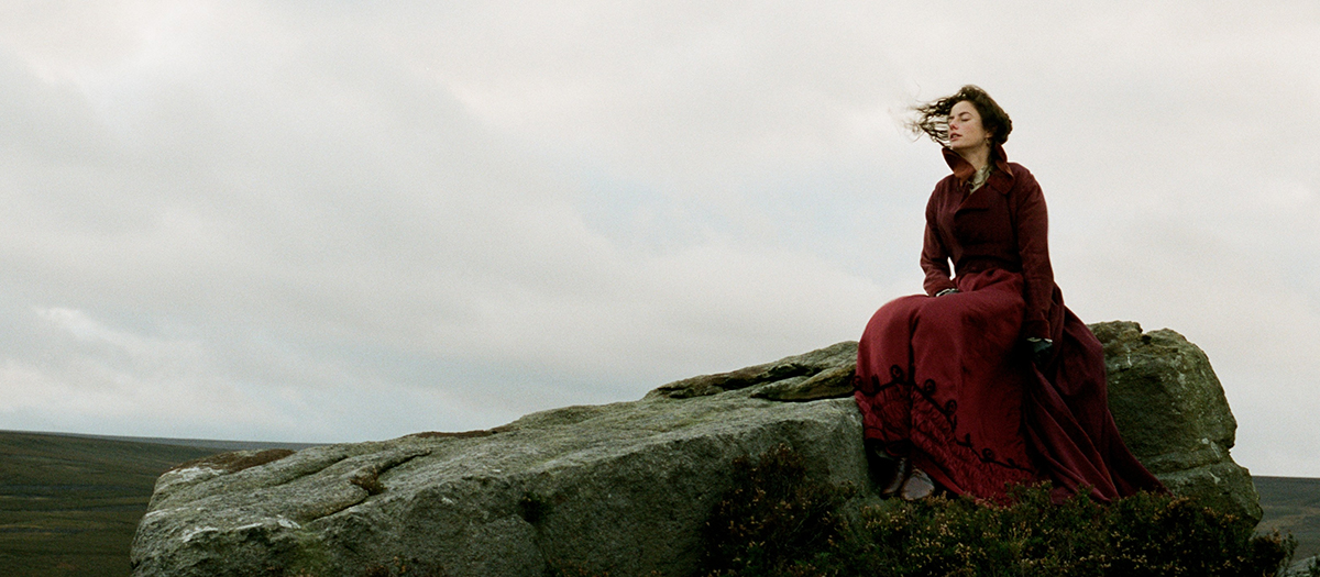 Kaya Scodelario as Catherine Earnshaw in Wuthering Heights movie, adapted from Emily Bronte's novel