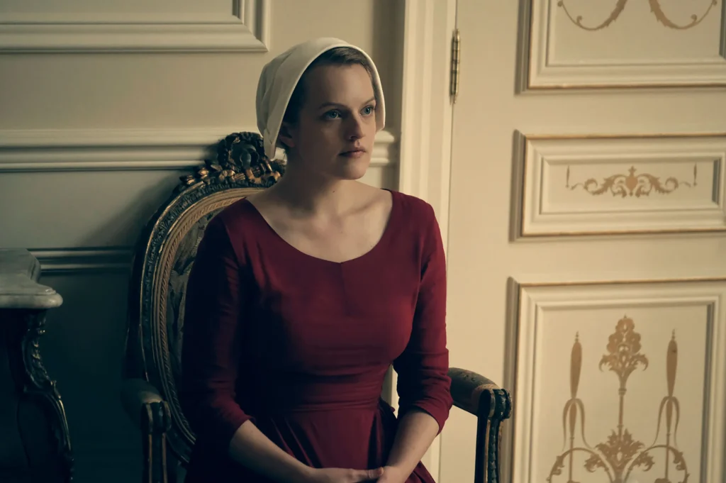 Elisabeth Moss in The Handmaid’s Tale
